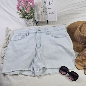 Ava & Viv High-Rise Denim Shorts Jeans Beach Shorts Elegant Wear Resort Wear